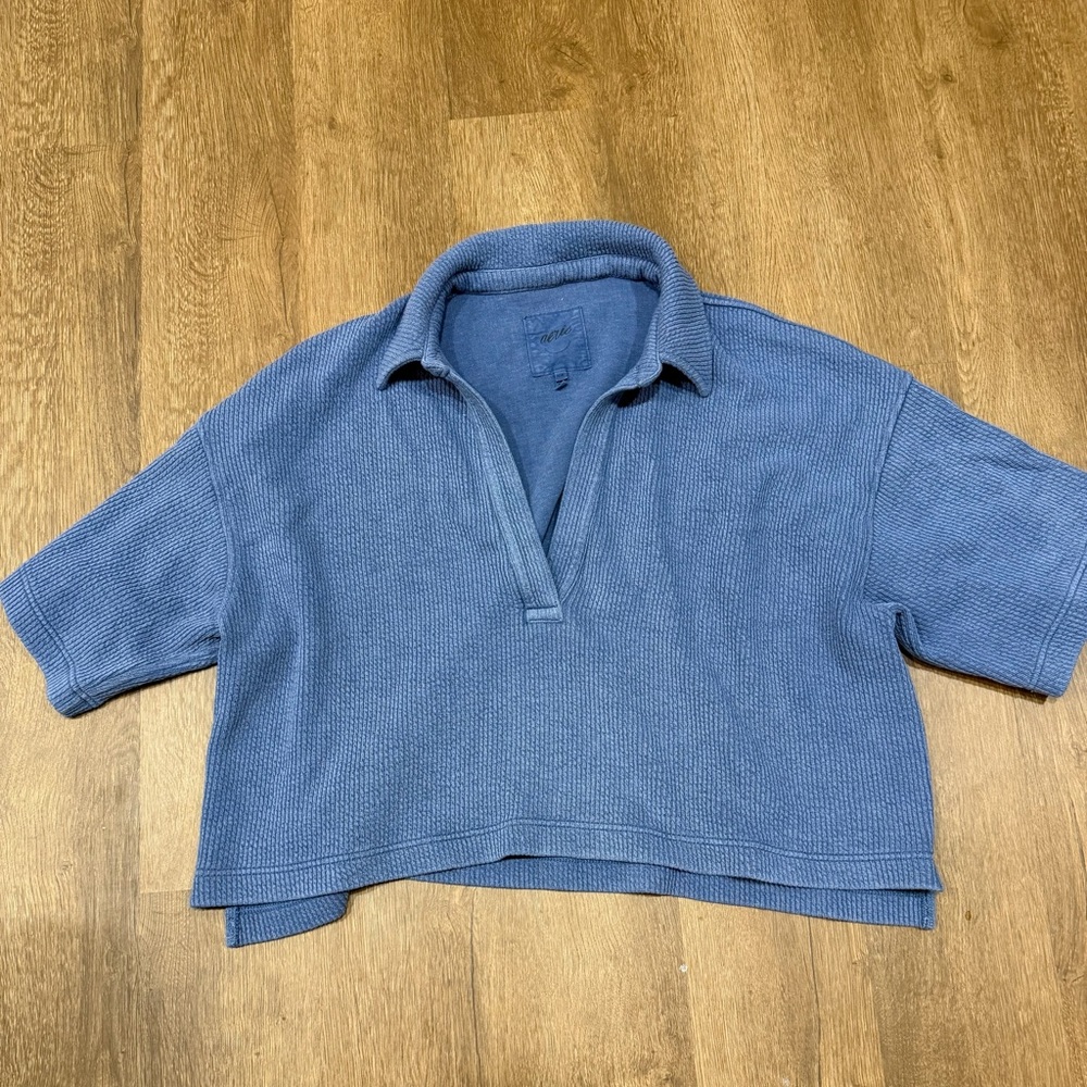 Aerie Blue Collared Sweater